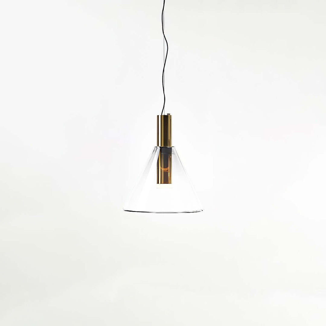 Elegante Pendelleuchte Glas & Metall