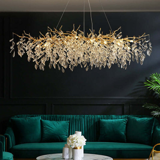 Lustre en cristal moderne