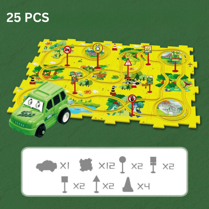 Kinder-Rennspielzeug: Kreativ-Puzzle