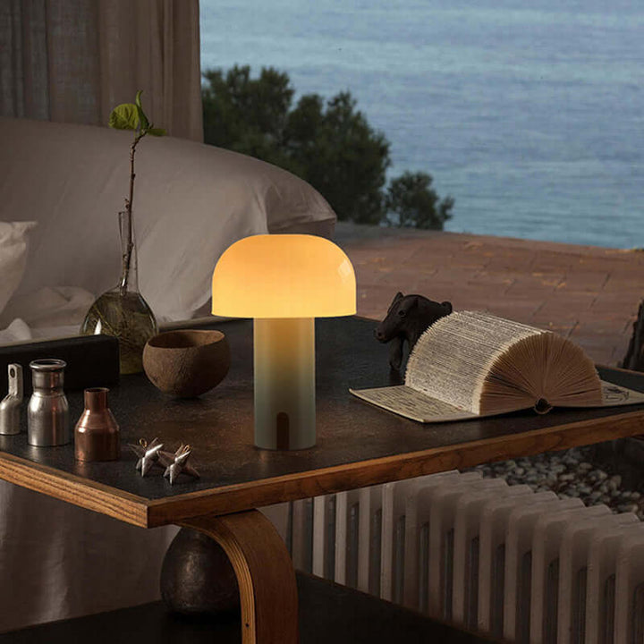 Dimmbare LED Pilz Tischlampe, Acryl