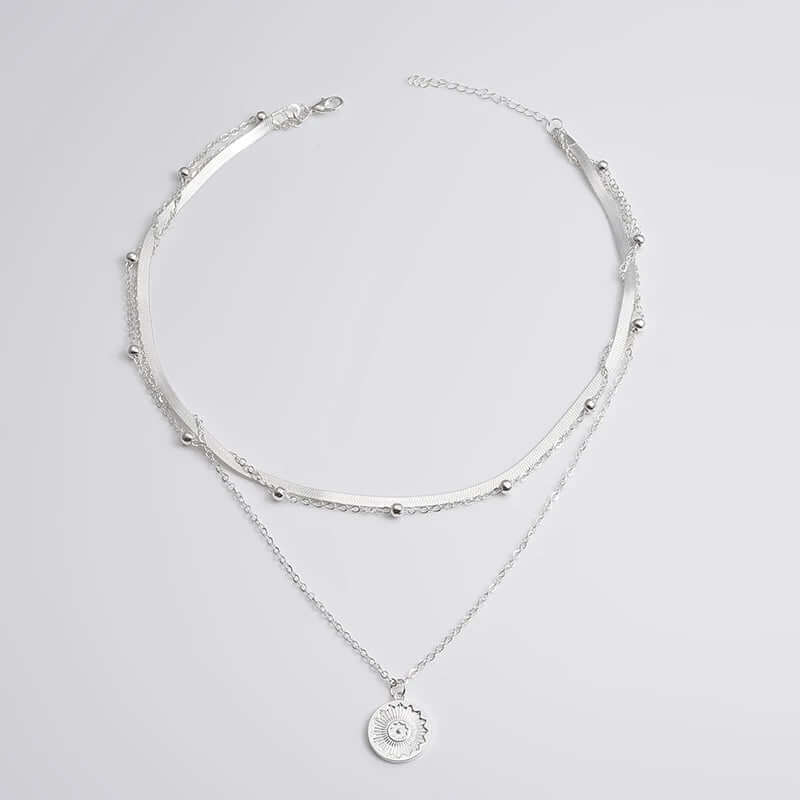 Collier triple élégant en argent