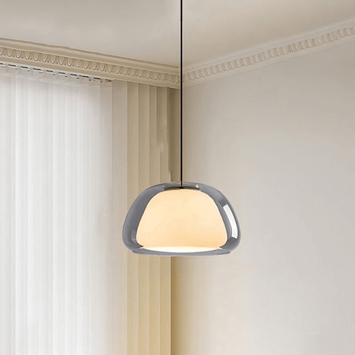 Moderne Milchglas Hängeleuchte Jelly