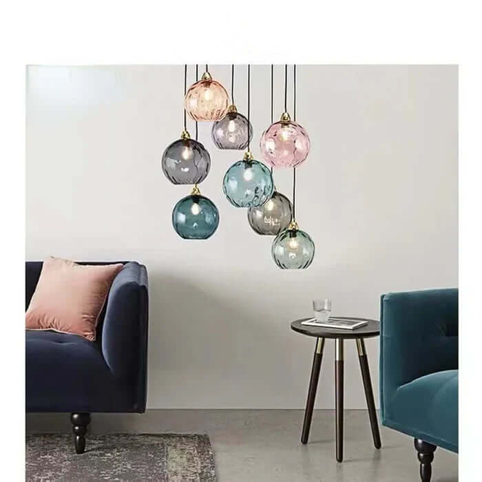 Elegante Glas-Kugel-Hängeleuchte