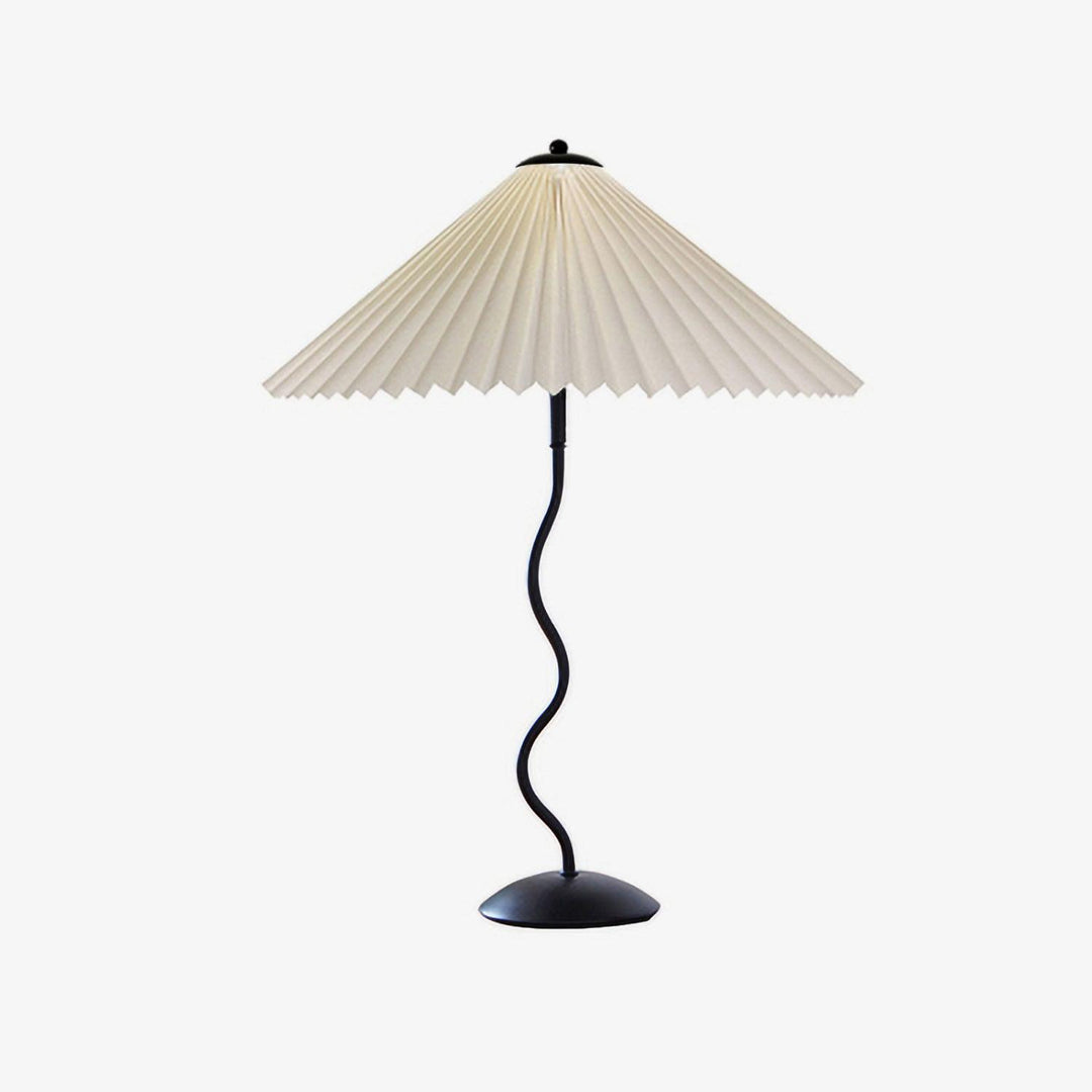 Designer Tischlampe Metall Modern Wellenförmig