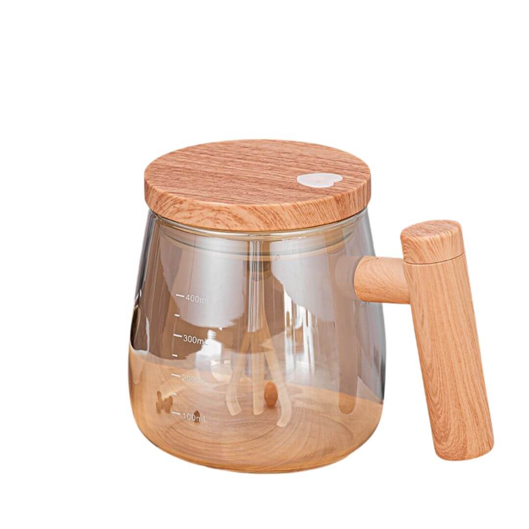Mixeur à main en bois - Mixeur à smoothie 2 en 1