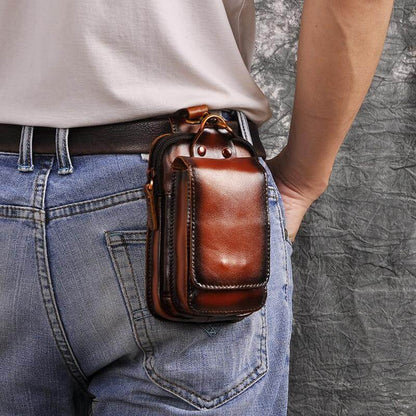 Sac banane en cuir pour homme