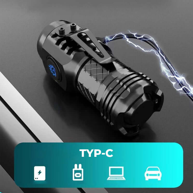 Kompakte LED Taschenlampe - Vielseitig & Leistungsstark