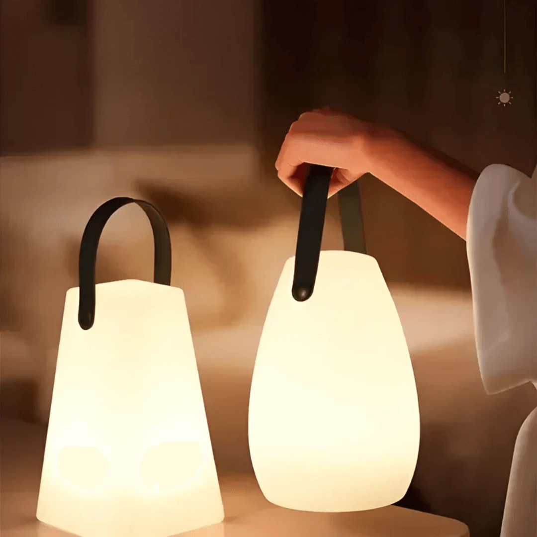 Kabellose LED Tischlampe Wasserfest Außen & Innen