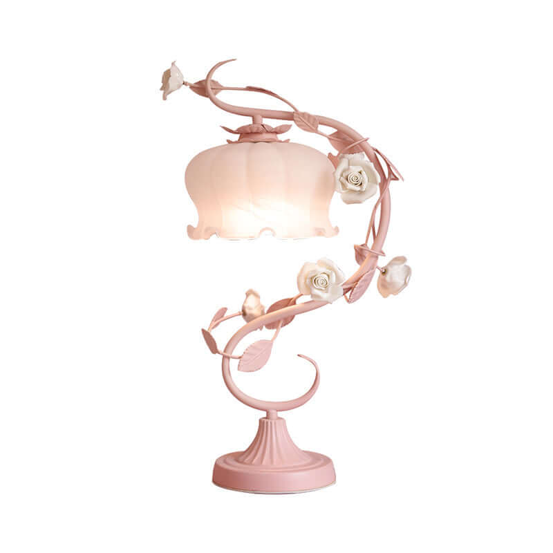 Lampe de table romantique rose 23cm