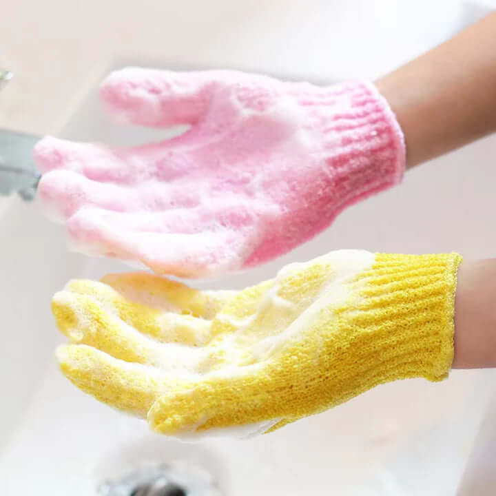 2x Peelinghandschuhe - Für samtweiche Haut