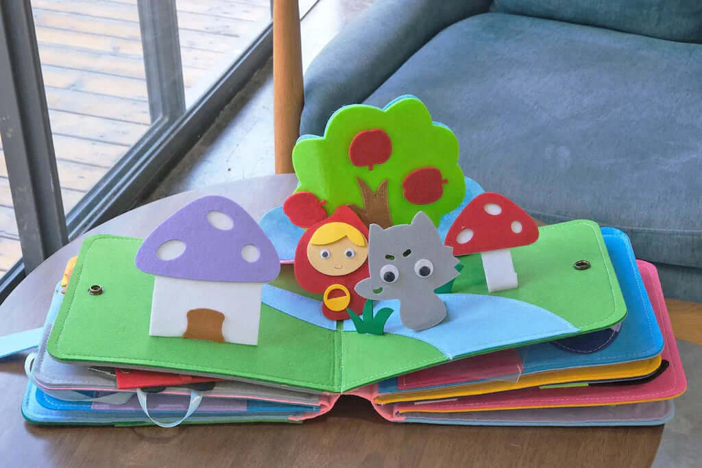 Montessori Filz-Bilderbuch - Abenteuer & Kreativität