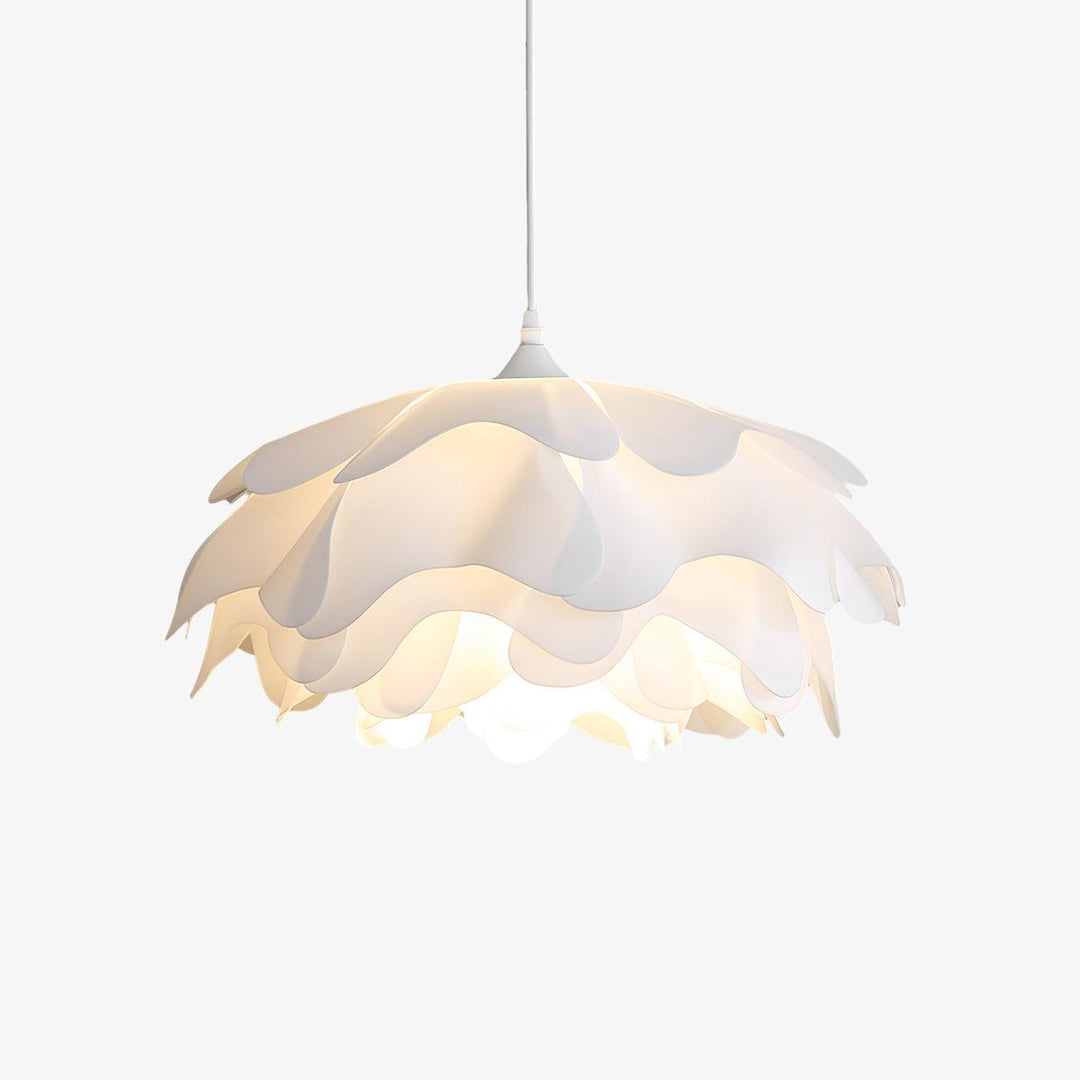 Blumenförmige LED Pendelleuchte Weiß
