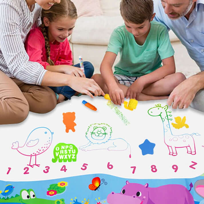 Wassermalmatte für Kinder - Kreative Malunterlage 100x80cm