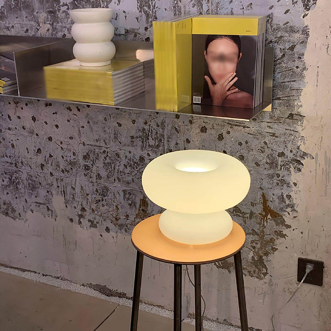 Lampe de table Donut design moderne éclairage intérieur LED