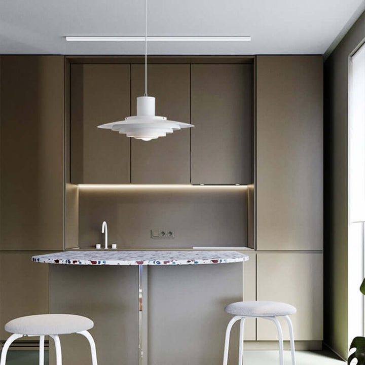 Moderne LED-Pendelleuchte Aluminium