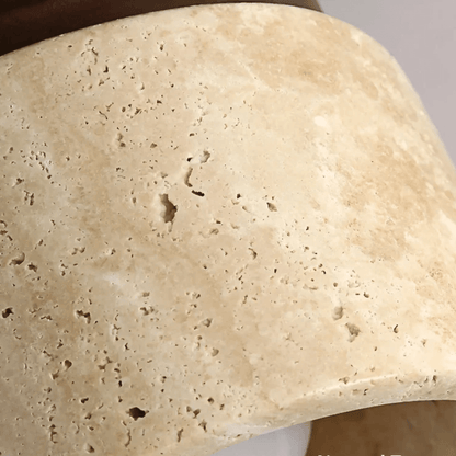 Rustikale Deckenleuchte Travertin Marmor Design