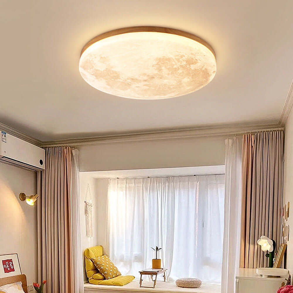 Plafonnier LED en forme de lune