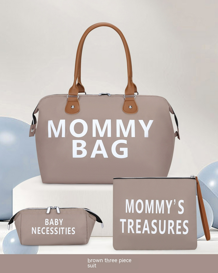 "3-teiliges Mamataschen-Set, Wickeltasche mit viel Stauraum, handliche Tasche und Wickelunterlage, wasserabweisend"