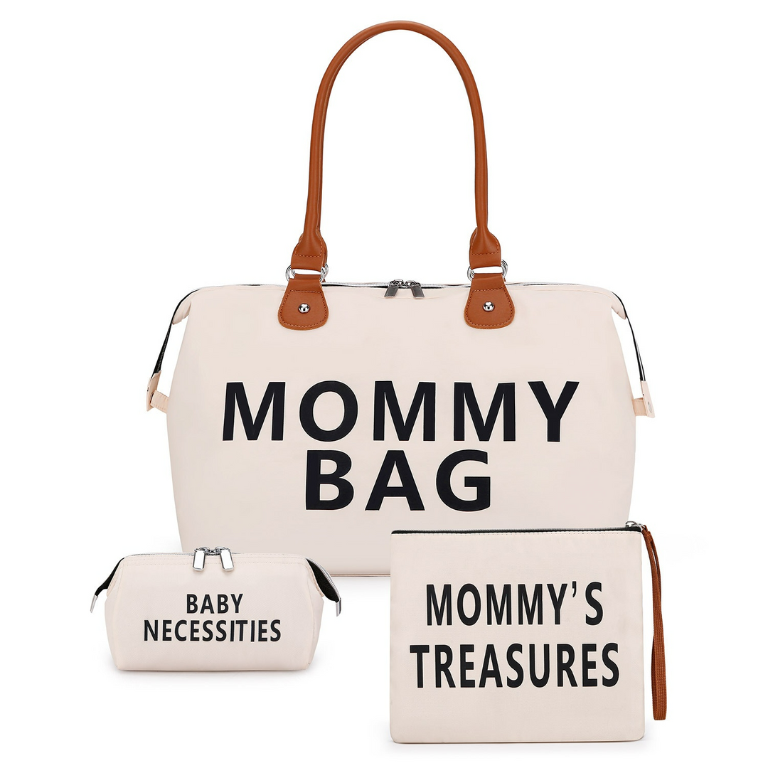 "3-teiliges Mamataschen-Set, Wickeltasche mit viel Stauraum, handliche Tasche und Wickelunterlage, wasserabweisend"