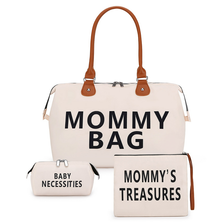 "3-teiliges Mamataschen-Set, Wickeltasche mit viel Stauraum, handliche Tasche und Wickelunterlage, wasserabweisend"