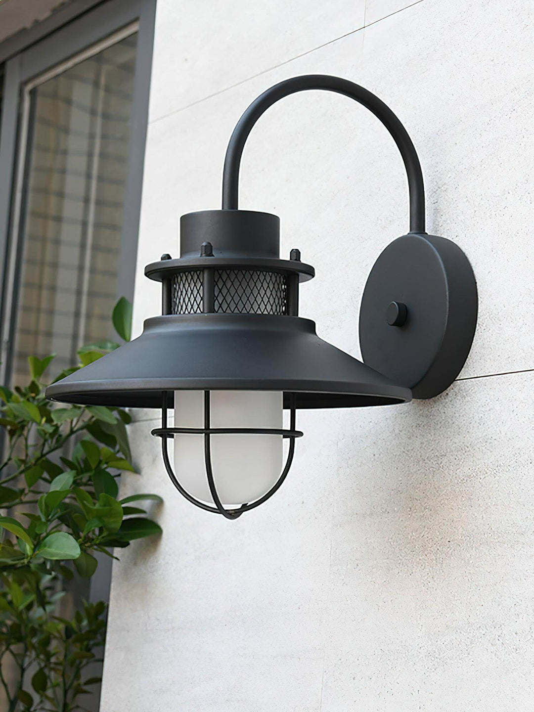 Außenwandleuchte Industrial Design Metall & Glas IP65