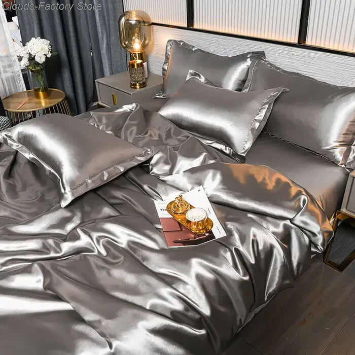 Satin Bettbezug Set - Luxuriös & Weich