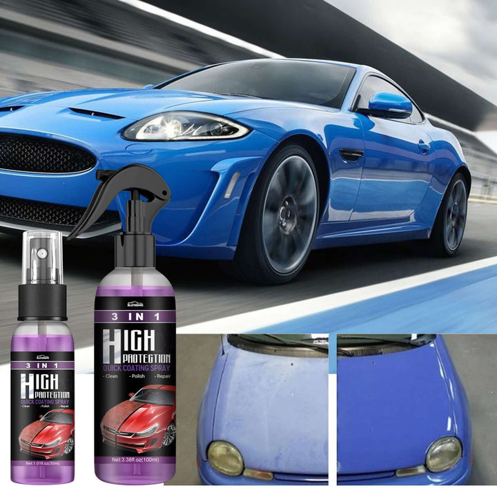 Auto-Schutzspray 3in1: Lack Glas  & Kunststoffpflege