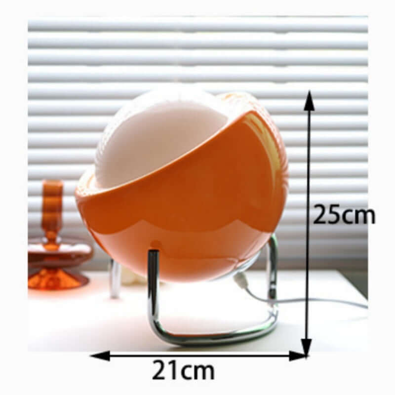 Retro Bauhaus Tischlampe Glas-Stein LED
