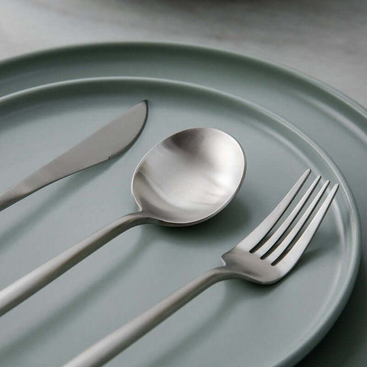 Minimalistisches Edelstahlbesteck Set