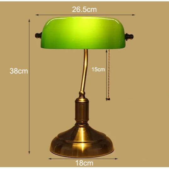 Elegante Glas-Tischlampe im europäischen Stil