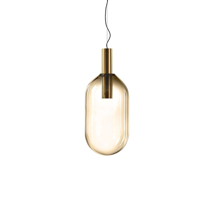 Elegante Pendelleuchte Glas & Metall