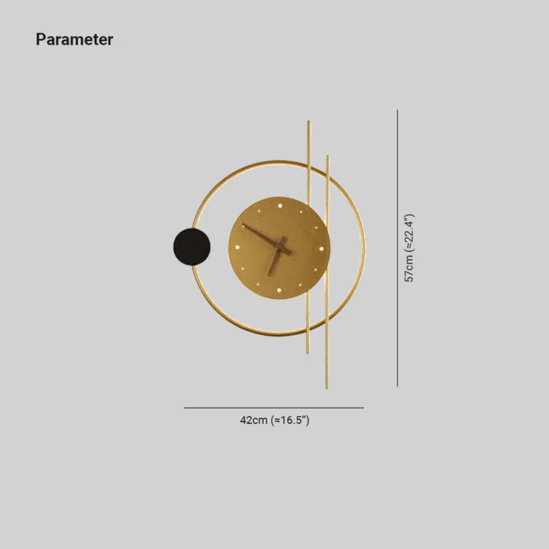 Horloge murale LED avec éclairage, design moderne