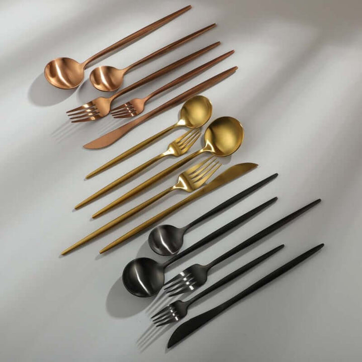 Minimalistisches Edelstahlbesteck Set