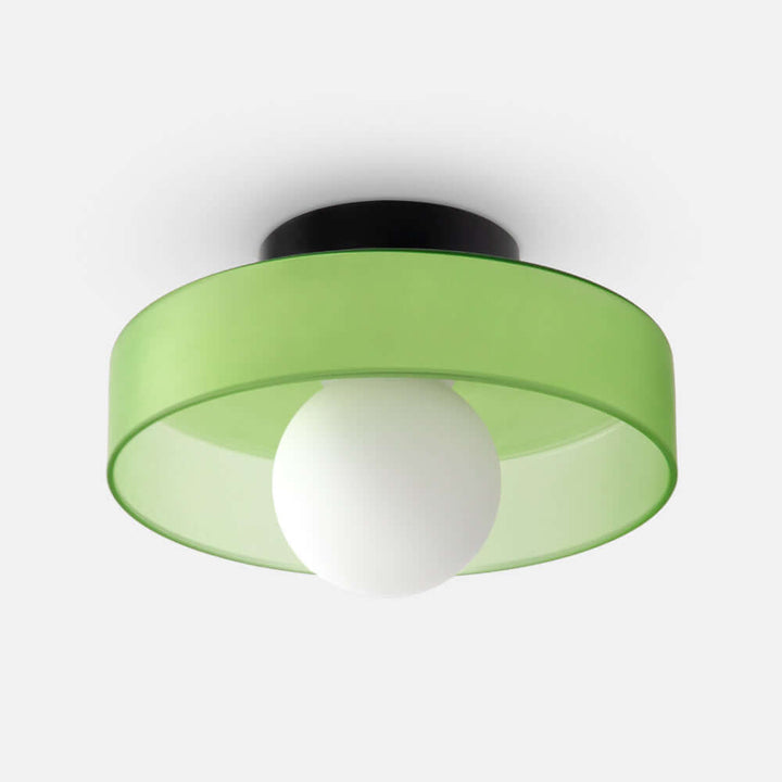 Plafonnier rond moderne en verre