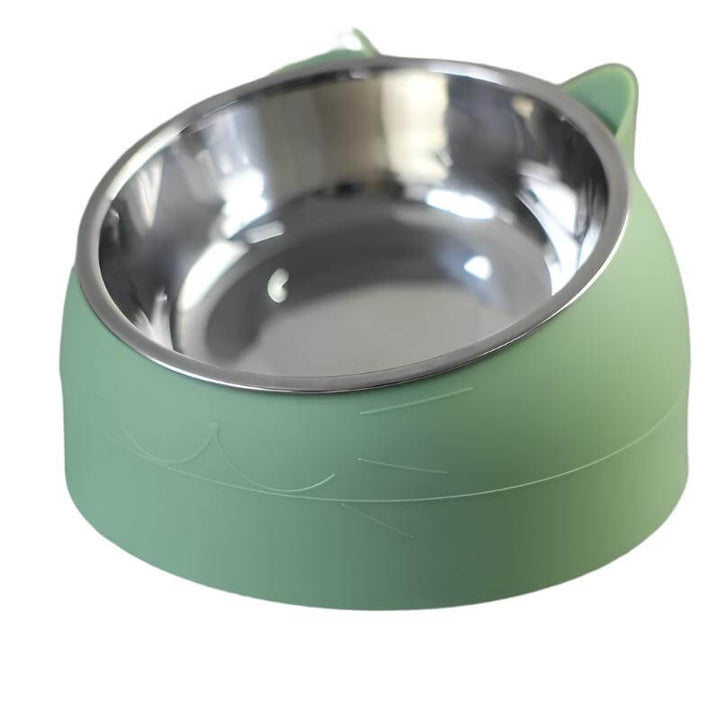 Gamelle surélevée pour chat en acier inoxydable