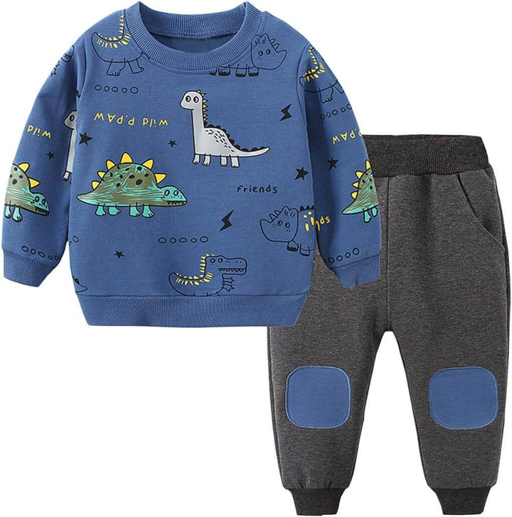 Ensemble de vêtements pour enfants - T-shirt et pantalon dinosaure