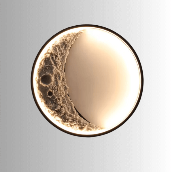 3D Mond Wandlampe Halbmond LED Leuchte