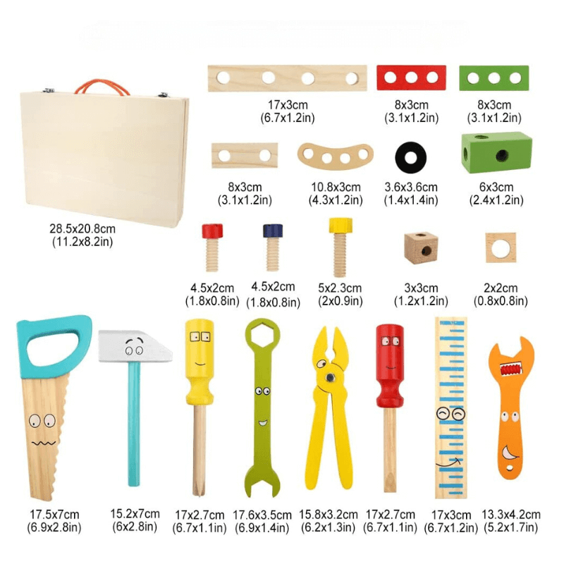 Kit de construction créatif en bois pour enfants - MakerBox
