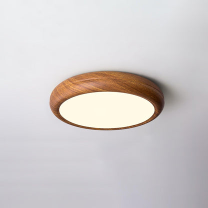 LED Deckenleuchte Holzoptik Modern Rund