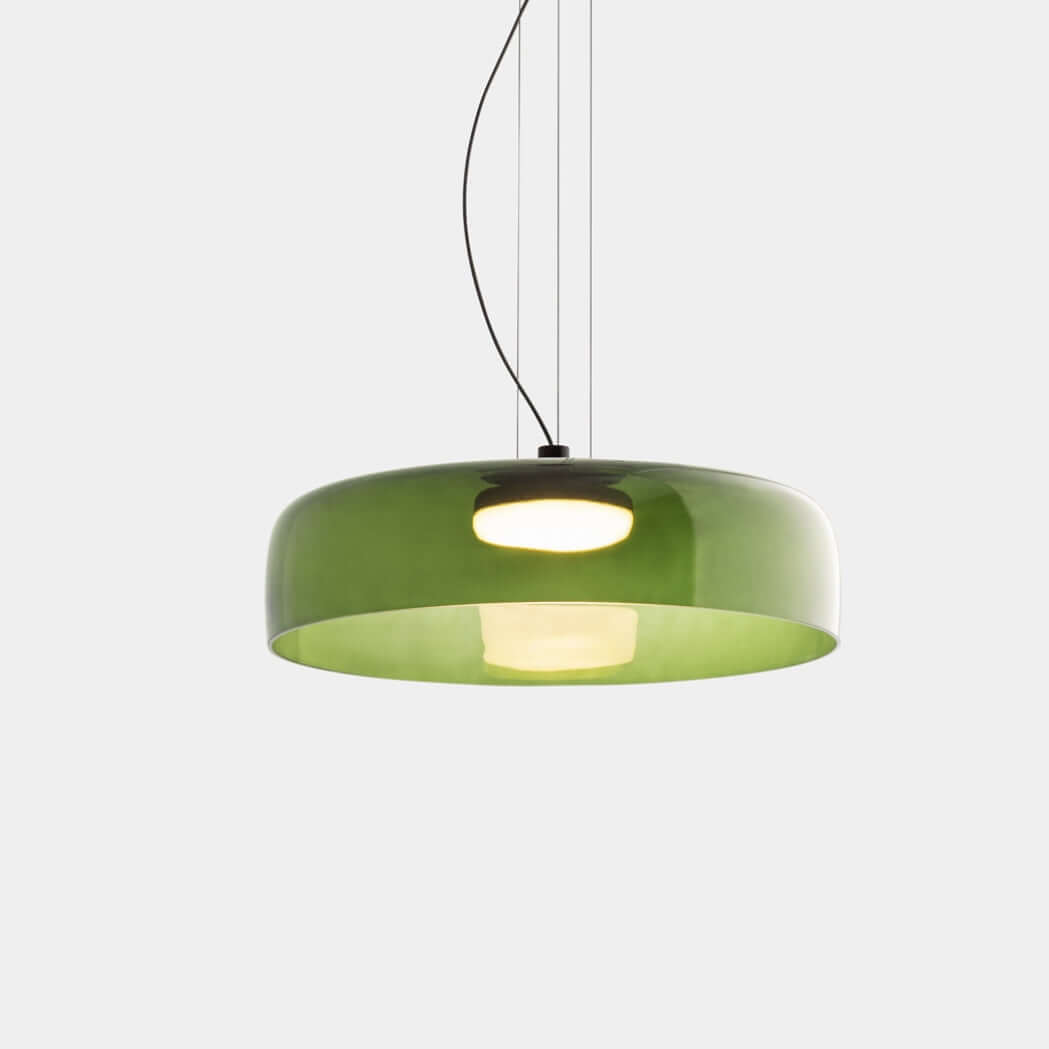 Elegante Glas-Pendelleuchte mit LED