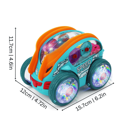 LED-Spielzeugauto mit Musik und 360° Drehfunktion
