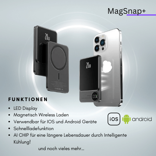 Batterie externe magnétique 5000/10000 mAh