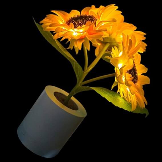 LED Sonnenblumenlampe Stimmungslicht Dekoleuchte