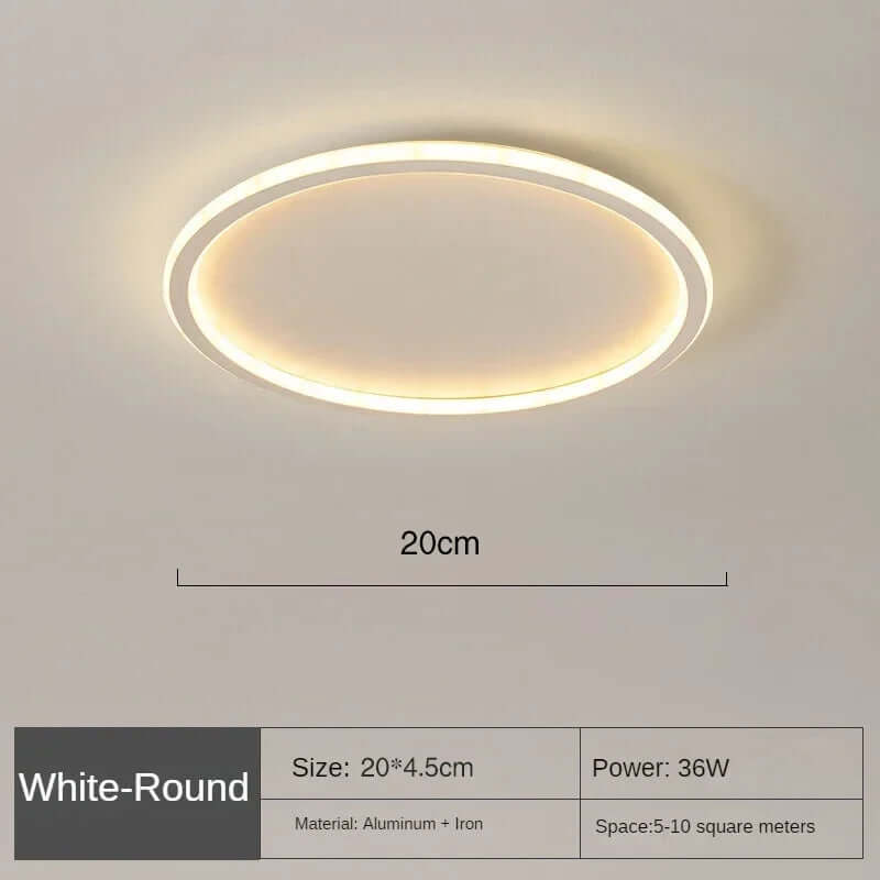 Plafonnier LED scandinave - Rond moderne
