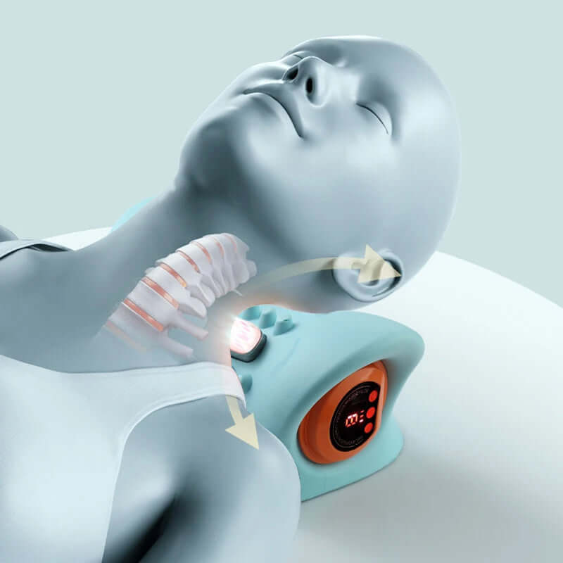 Elektrisches Nackenmassagegerät mit Wärme - Schmerzlinderung