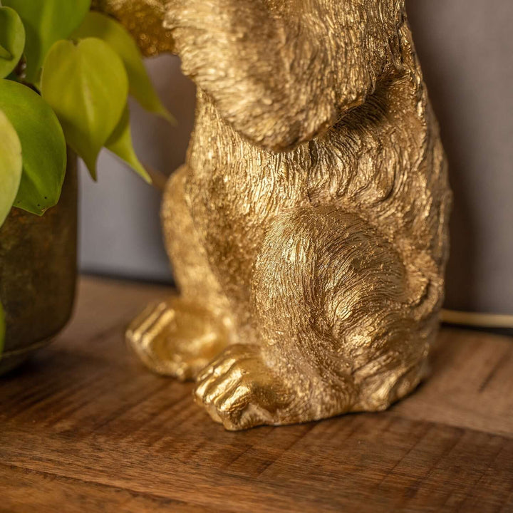Goldene Affen Tischlampe - Luxuriöses Design