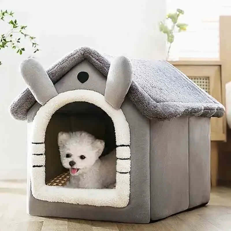 Grotte douillette pour animaux de compagnie - grotte intérieure pour câlins