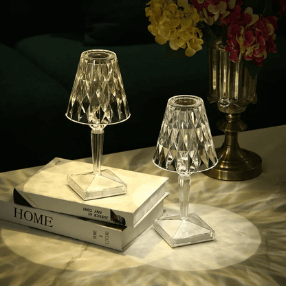 Kristall-Tischleuchte, Elegant & Modern