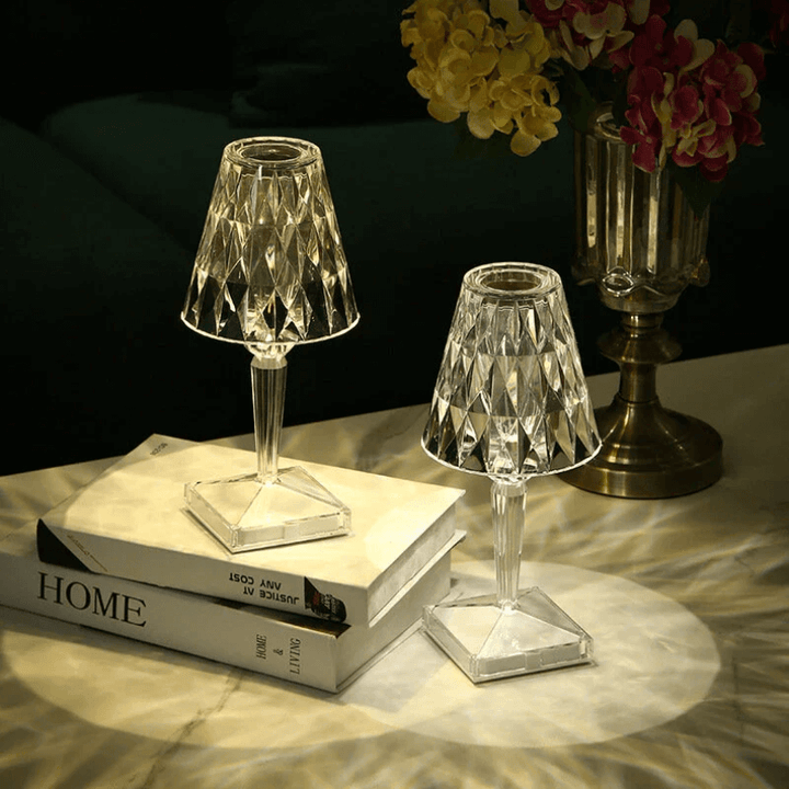 Kristall-Tischleuchte, Elegant & Modern