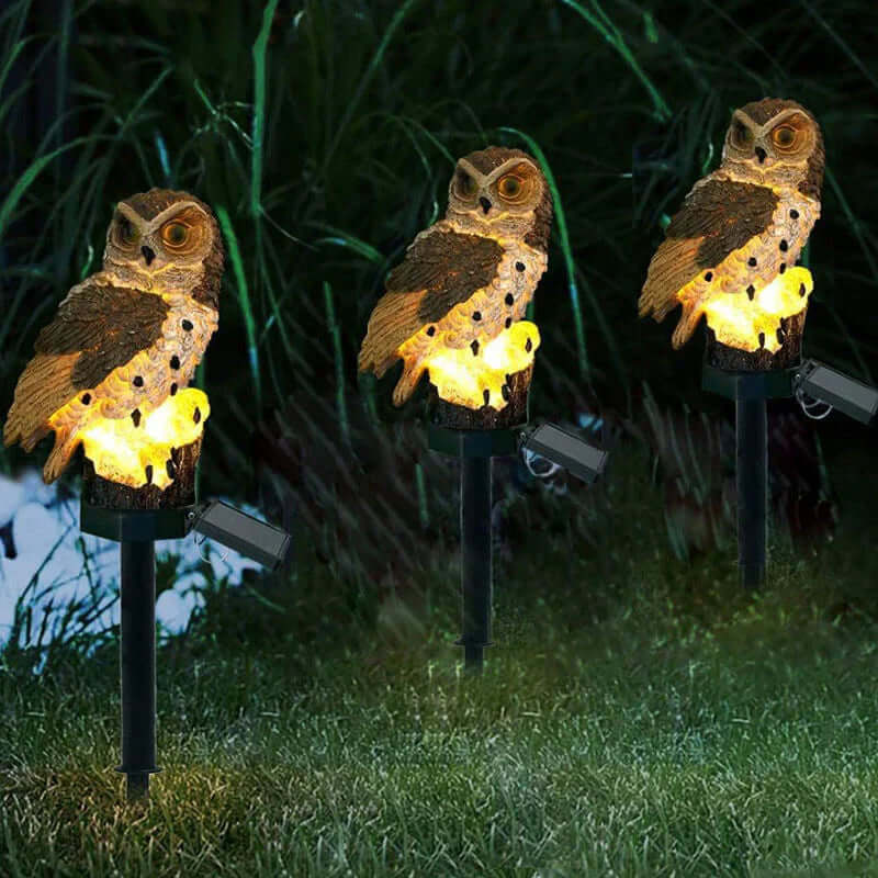Solar Gartenleuchte Eule - Außen Dekolampe